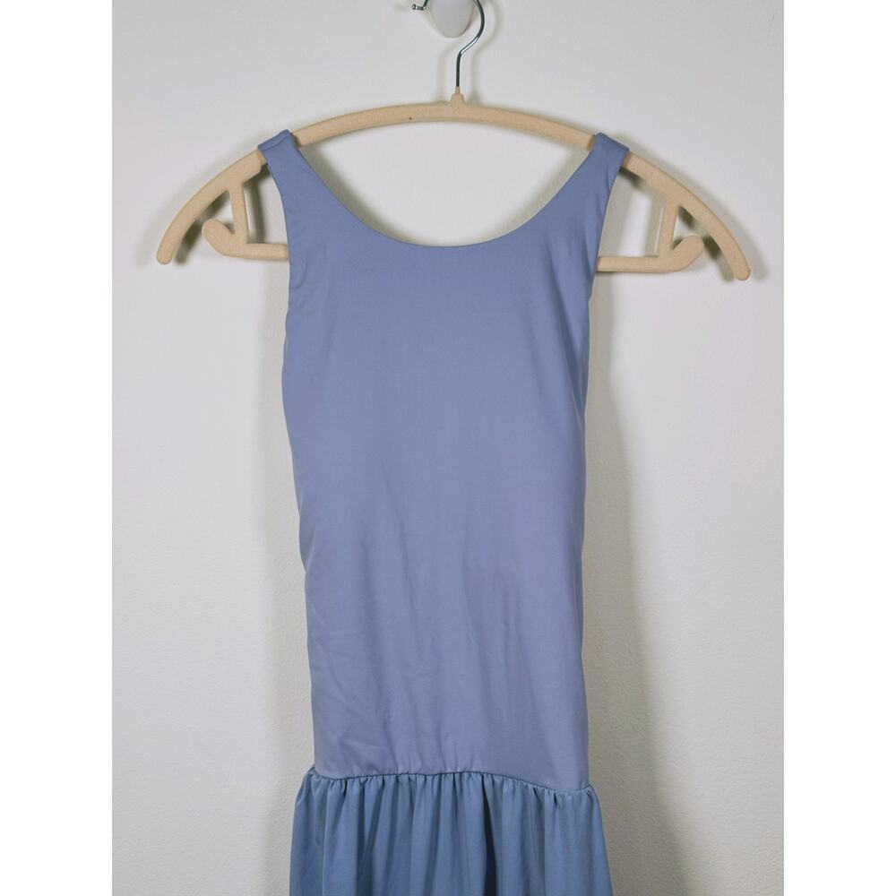 Halara Breezeful A-Line Sleeveless Maxi Dress L Blue Cross Back Casual Travel - Picture 9 of 11